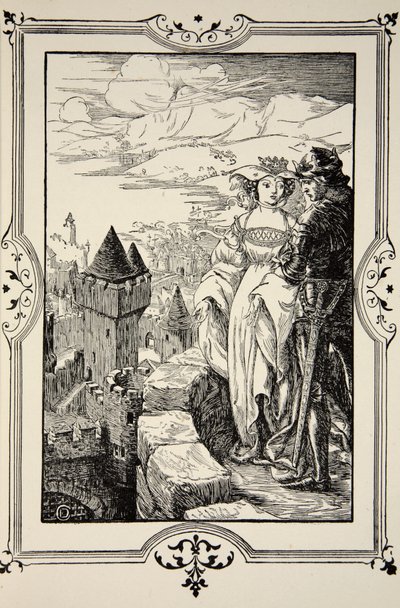 Annoure brought the King out upon the battlements, illustration from 